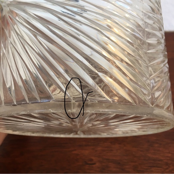 Vintage MCM Clear Atomic Starburst Acrylic container with Lid OS Lucite jar - Picture 5 of 5